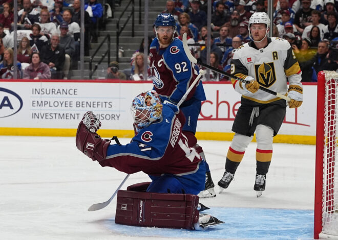 Golden Knights roll to early lead, hold off Avs 4-2 to open Western Conference Final