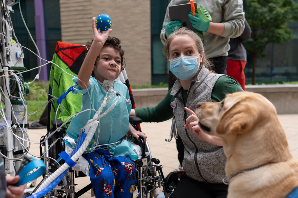 Good dog! More children’s hospitals turn to furry caregivers to help kids heal