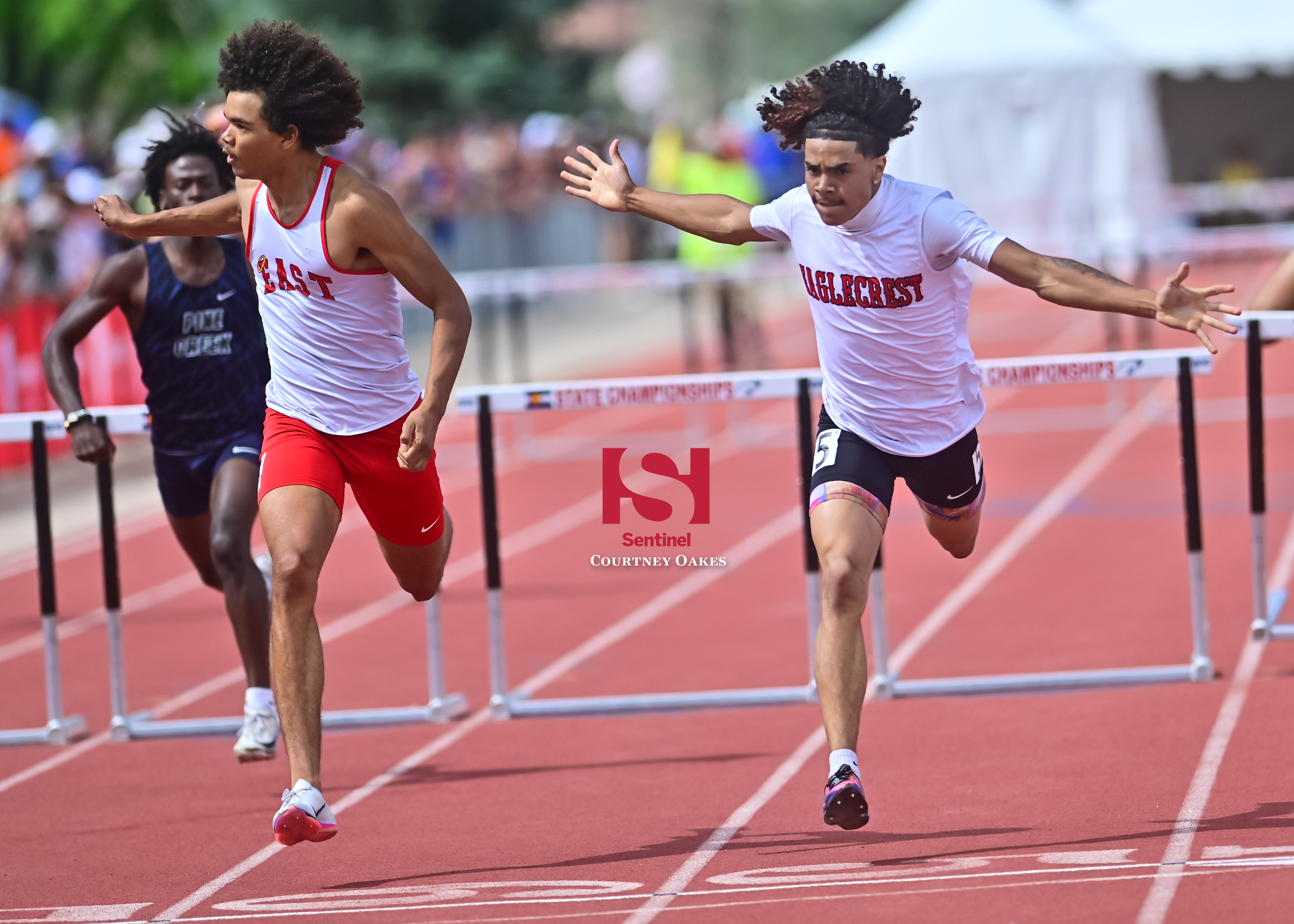 Track & Field: Two-event winner Cameron Bell of Eaglecrest leads parade of six Aurora area 5A boys state titles