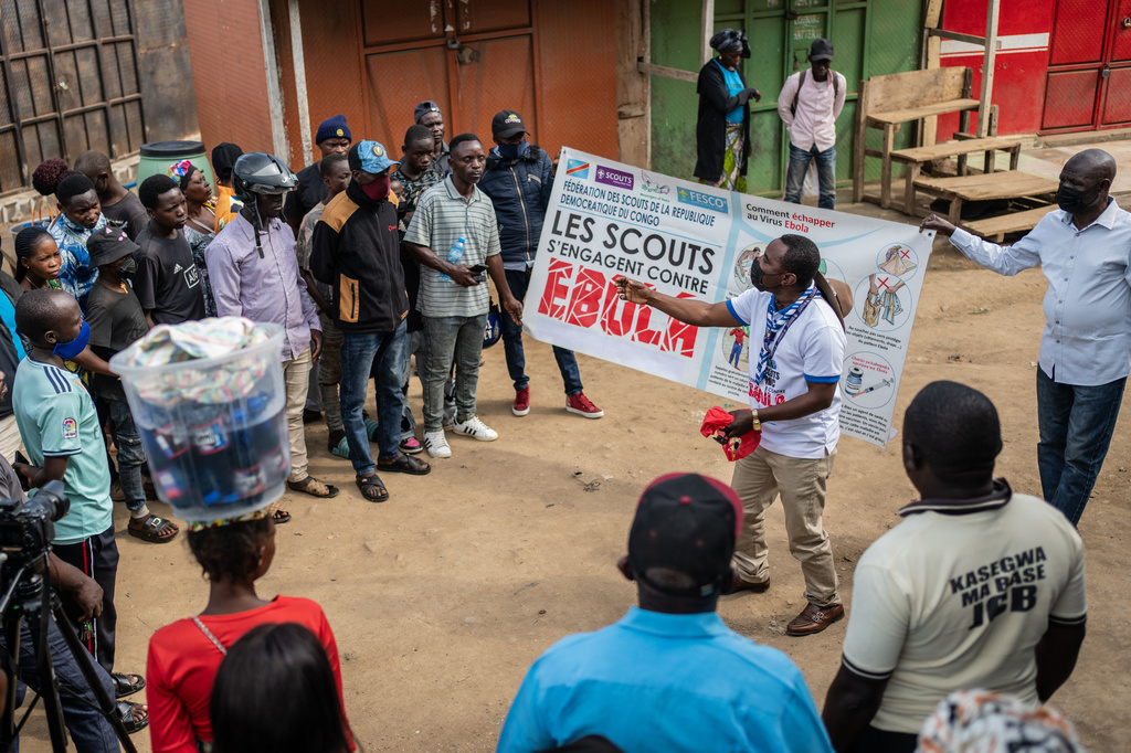 Attacks from suspicious residents complicate the fight against a rare type of Ebola