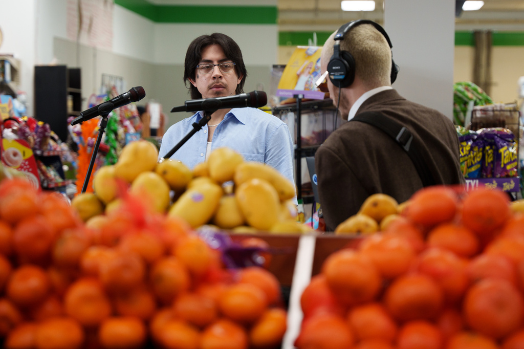 A Latino grocery store in Delaware turns its produce aisle into a music stage