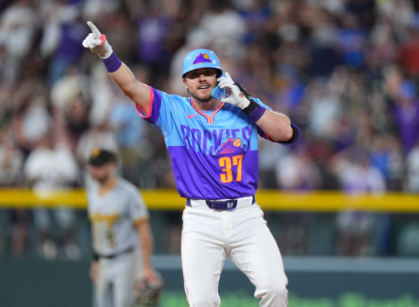 Fulford’s pinch 2-run double in 8th lifts Rockies past Pirates 4-3, Freeland reaches 1,000 Ks