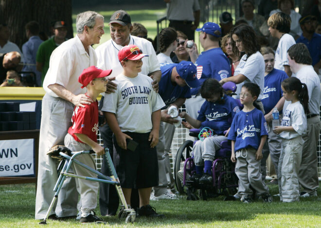 From tennis to T-ball, the White House’s South Lawn is no stranger to sports. But not like the UFC