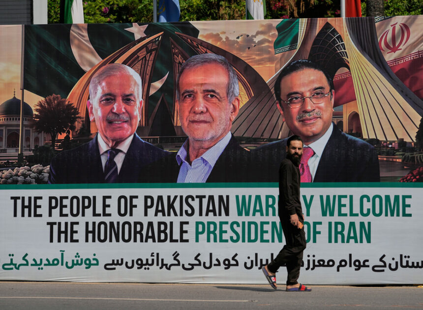 Iranian president lands in Pakistan as US-Iran teams work to finalize a war-ending deal