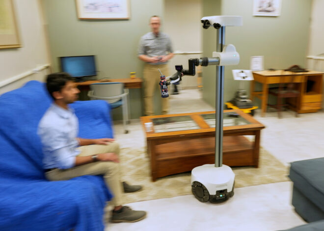 A robot is helping an ailing couple stay in their home. Are more to come for an aging population?