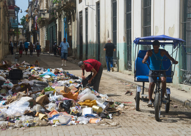 A garbage crisis engulfs Havana as fuel shortages stall trash pickup