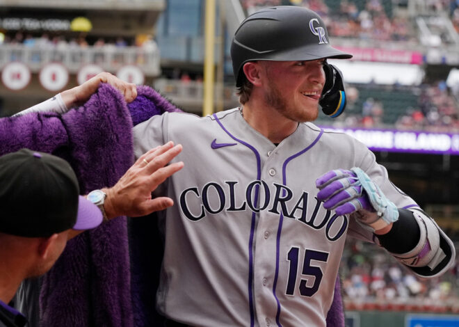 Rockies’ Hunter Goodman smashes three home runs vs. Twins