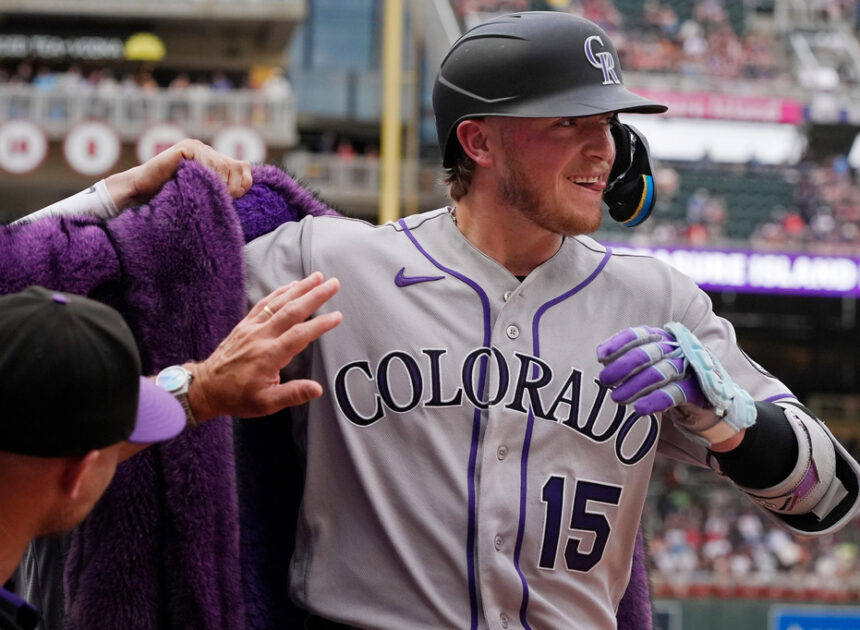 Rockies’ Hunter Goodman smashes three home runs vs. Twins