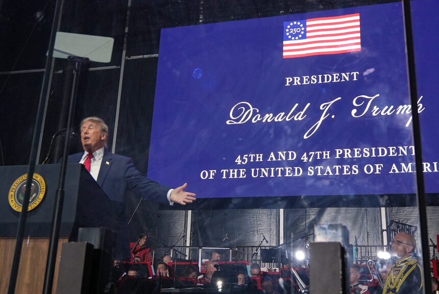 Trump turns America 250 kickoff into a campaign-style rally on the National Mall