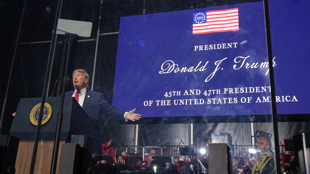 Trump turns America 250 kickoff into a campaign-style rally on the National Mall