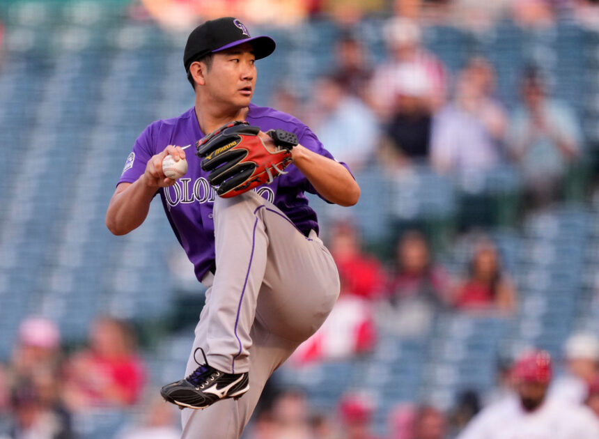 Rumfield gets gift homer when flyball bounces off Adell’s head as Rockies top Angels 8-2