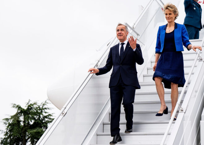 Ahead of G7, Carney softens tone toward Trump with trade talks at stake