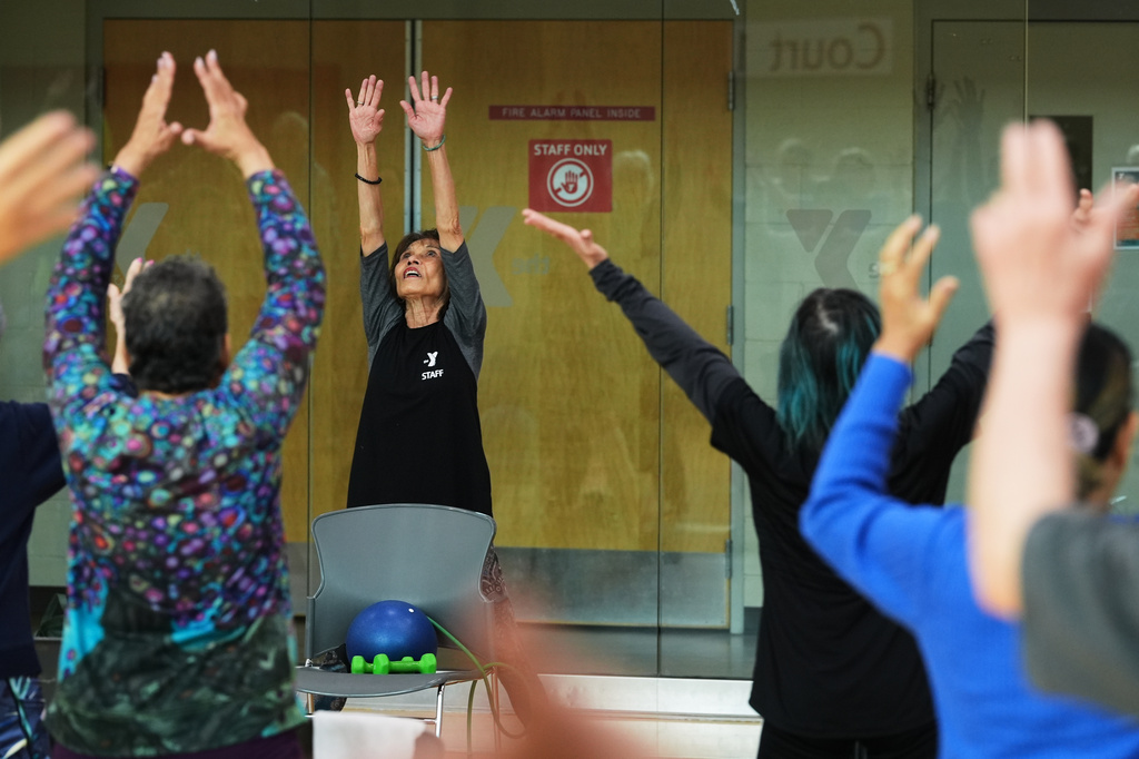 Playing hip-hop or Doris Day, older exercise instructors can speak their peers’ language