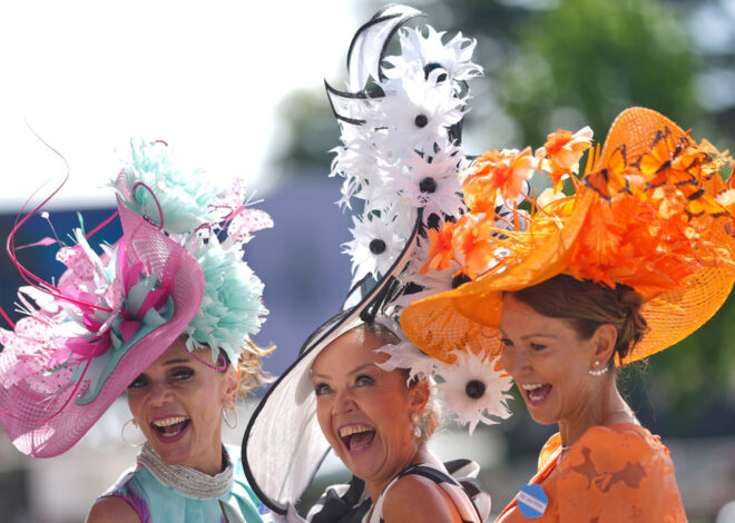 Creative and colorful hats steal the show at the Royal Ascot horse races in England, in photos