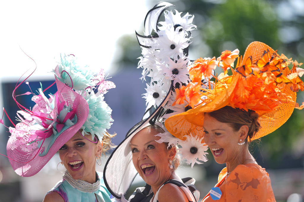 Creative and colorful hats steal the show at the Royal Ascot horse races in England, in photos
