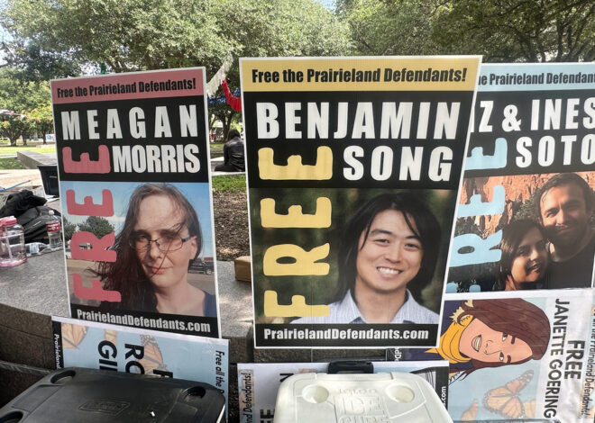 8 convicted in Texas immigration center shooting and protest are sentenced to decades in prison
