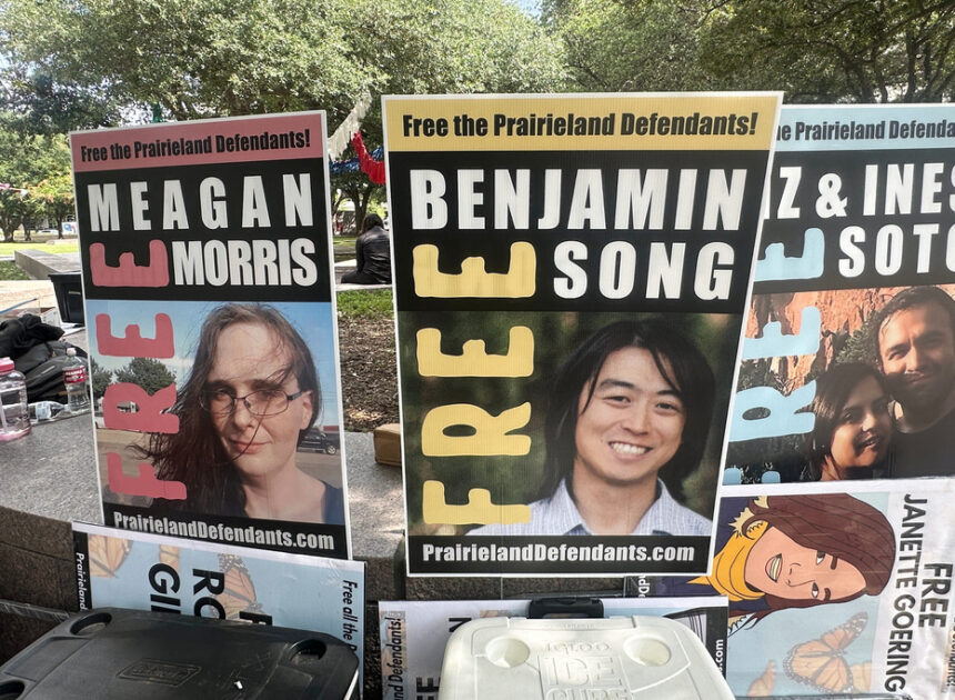 8 convicted in Texas immigration center shooting and protest are sentenced to decades in prison