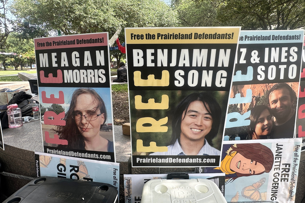 8 convicted in Texas immigration center shooting and protest are sentenced to decades in prison