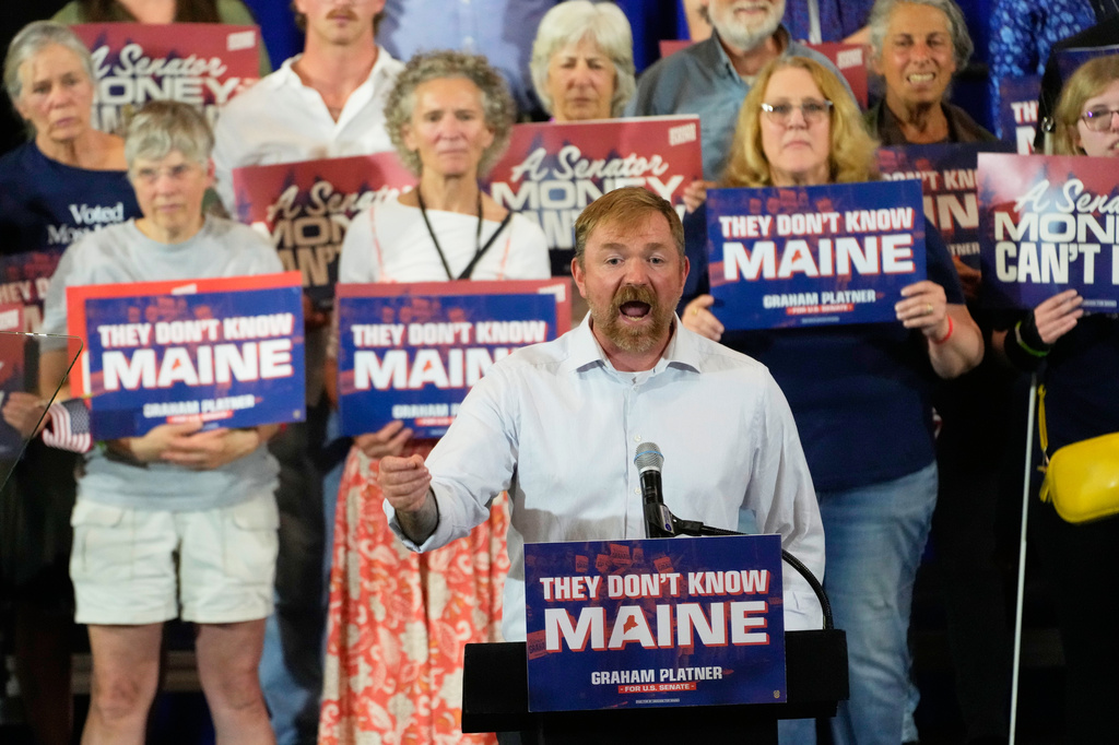 Trump accuses Democrats of hypocrisy on Platner, despite questions about his own conduct