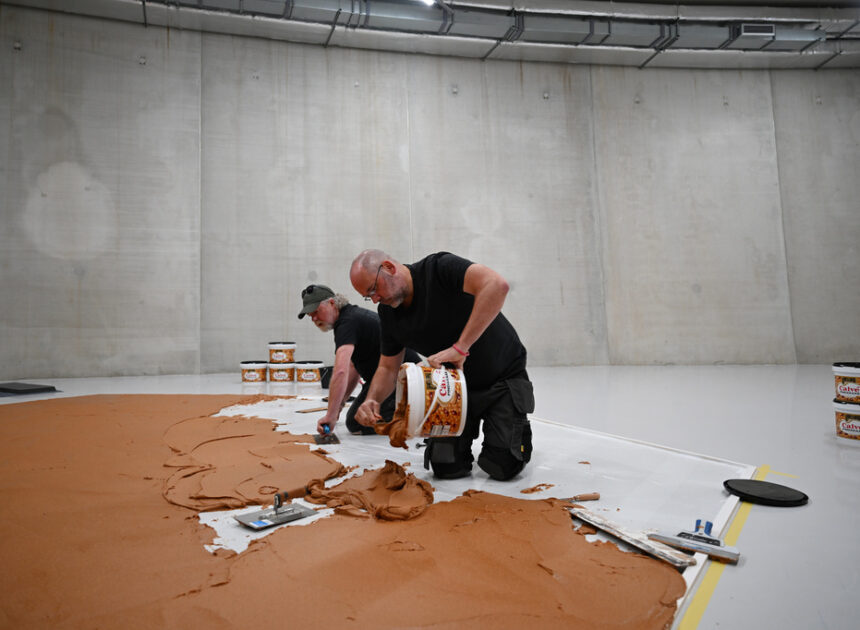 Sweet: Peanut butter floor returns to Dutch museum as tribute to late artist