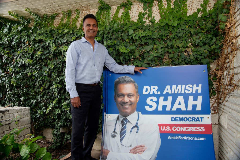 Amish Shah wins Democratic congressional primary in Arizona, a blow to the party establishment