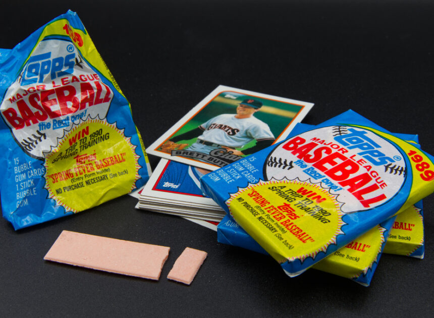 Stacks and stacks of wax packs, now obsolete, summon the joy of baseball-card childhoods