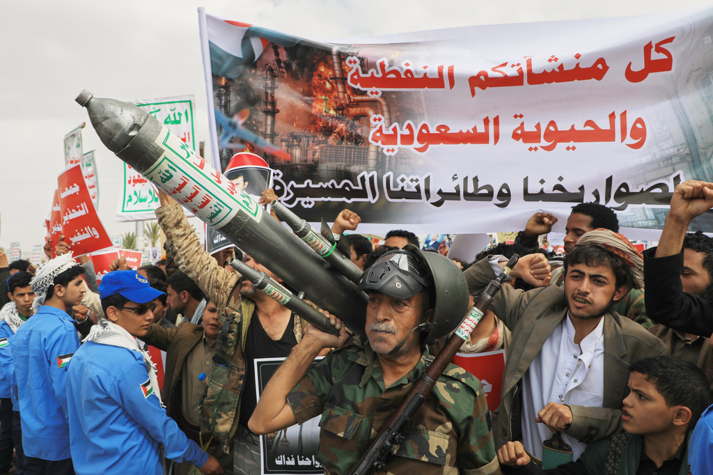 Yemen’s Iranian-backed Houthis say they will block Saudi shipping at Red Sea gateway