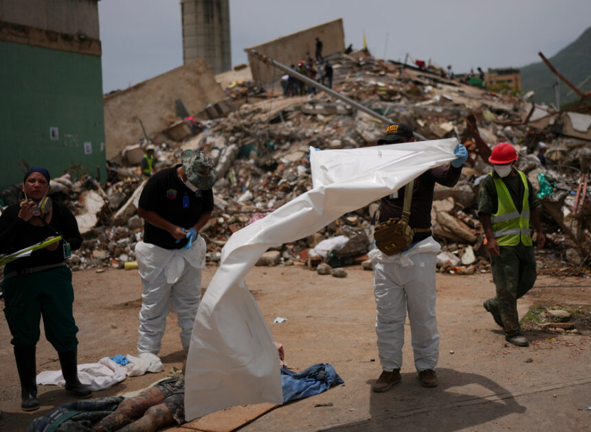 Venezuelans are rushing to identify the bodies of their loved ones as earthquake deaths multiply