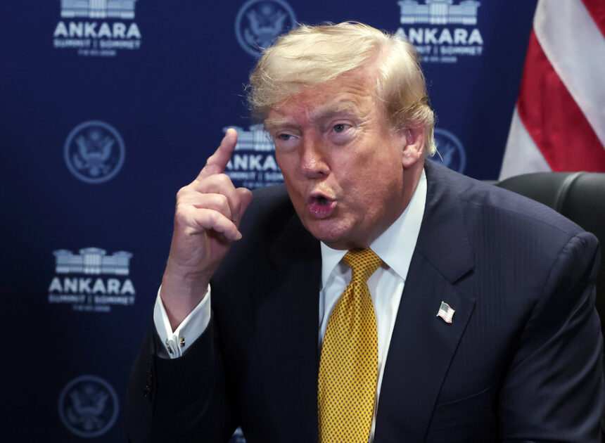 Trump says the U.S. will give license to Ukraine to produce Patriot defense systems