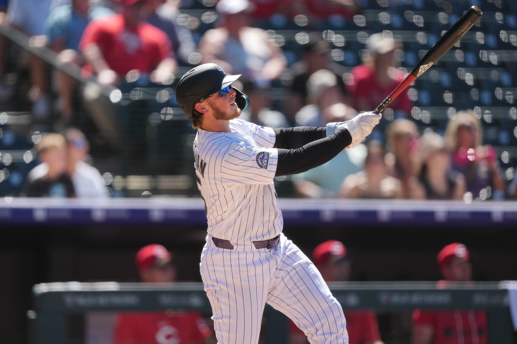 All-Star Hunter Goodman becomes 1st Rockies player with a pair of 3-homer games in the same season