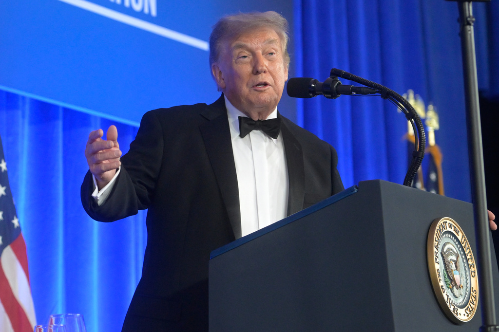 ‘The show must go on,’ Trump says in rambling speech at rescheduled correspondents’ dinner