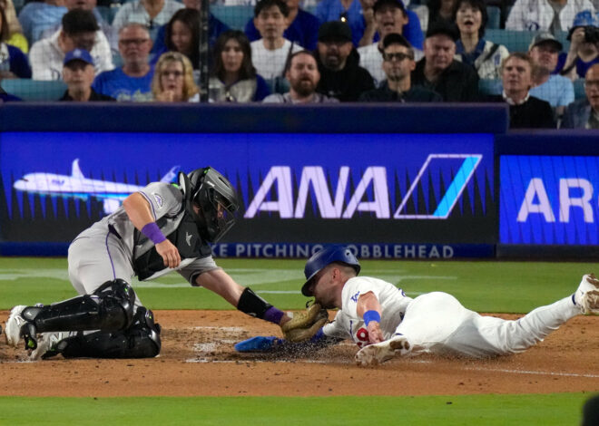 Rockies rally past the Dodgers 4-3 after 2 errors in the eighth