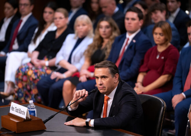 Republican senator says Blanche must meet Epstein’s accusers to earn his vote for attorney general