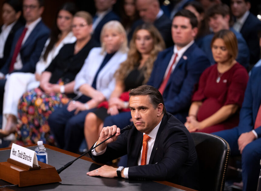 Republican senator says Blanche must meet Epstein’s accusers to earn his vote for attorney general