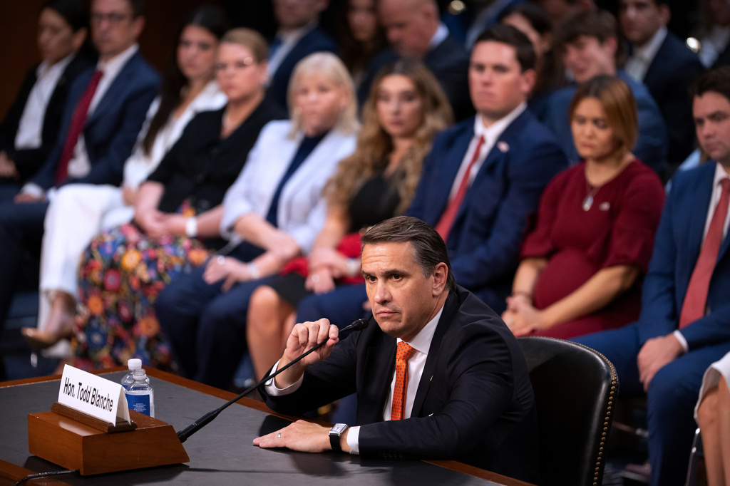 Republican senator says Blanche must meet Epstein’s accusers to earn his vote for attorney general