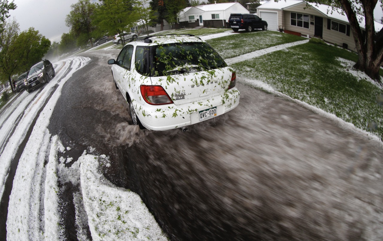 PERRY: Hail, no. We can’t keep paying those car and house insurance rates around here