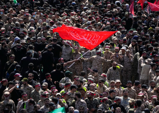 Mourners throng funeral procession in Tehran for Iran’s Supreme Leader Ayatollah Ali Khamenei