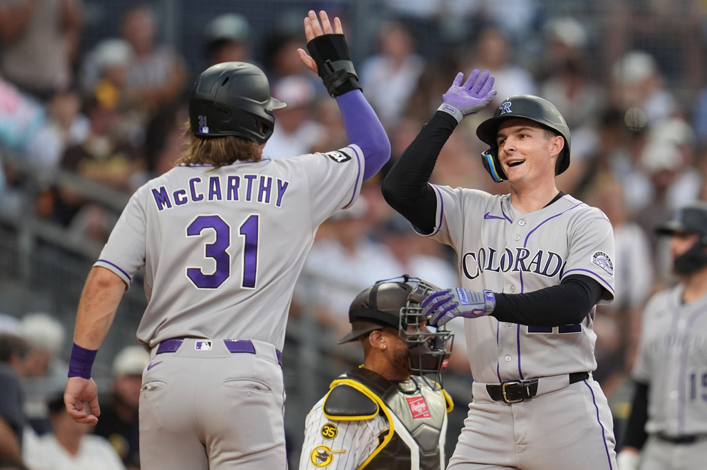 Fernando Tatis Jr. goes 5 for 5 and Padres top Rockies 8-7 on Xander Bogaerts’ sac fly in 9th