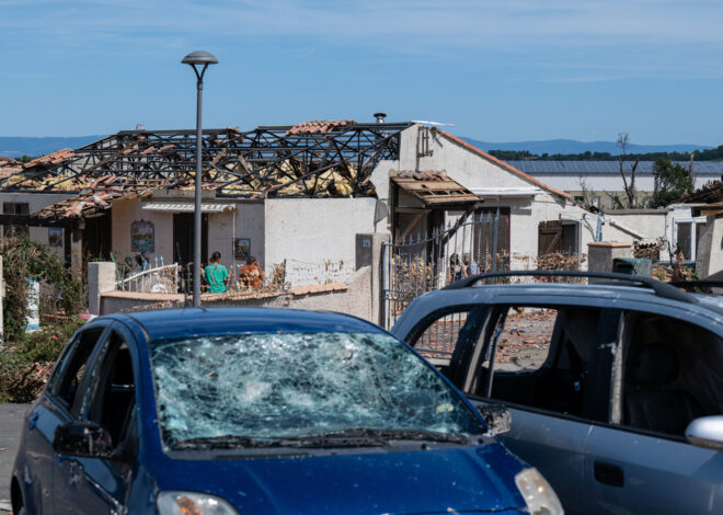 A tornado tears through a village in southern France, injuring 39 and wrecking 300 homes