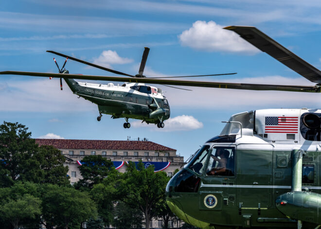 Investigators look at why a plane was allowed to take off as President Trump’s helicopter approached