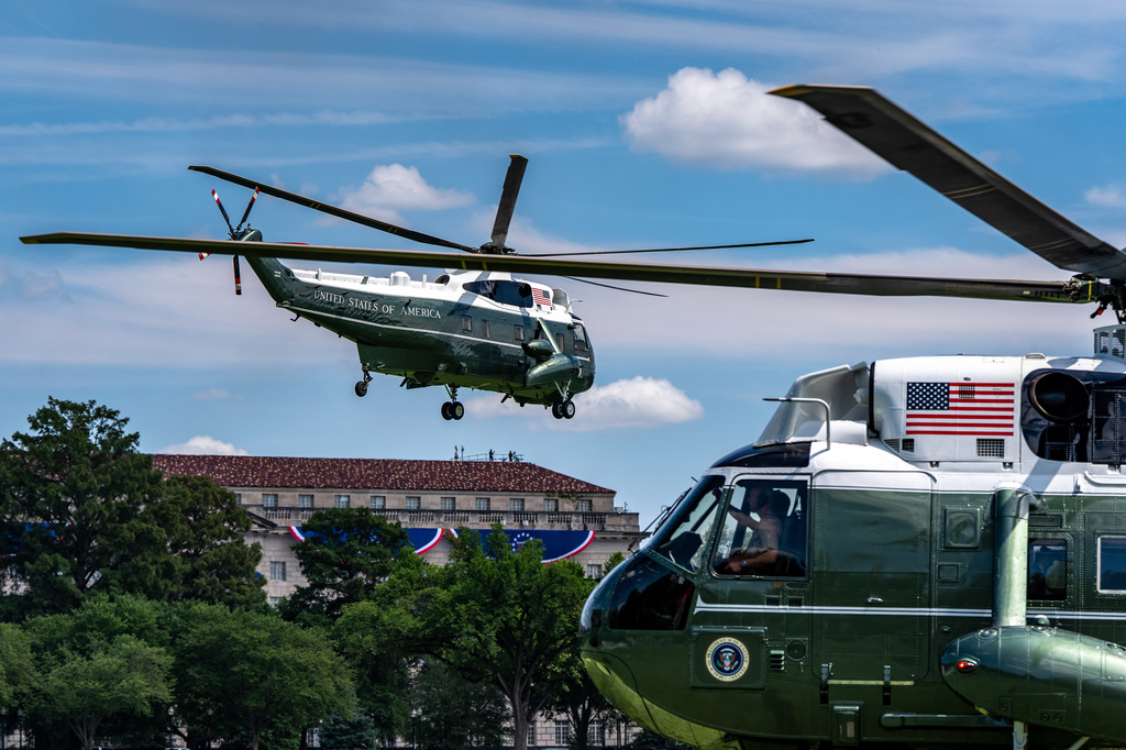 Investigators look at why a plane was allowed to take off as President Trump’s helicopter approached